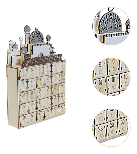 Calendario De Adviento De Ramadán Led, Decoración De Eid