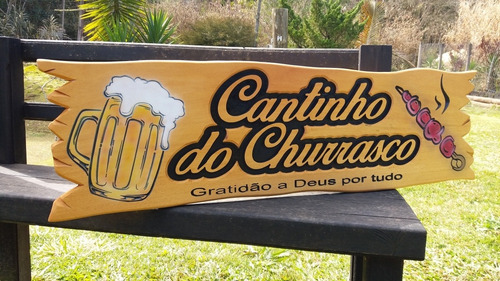 Placa Entalhada Em Alto Relevo