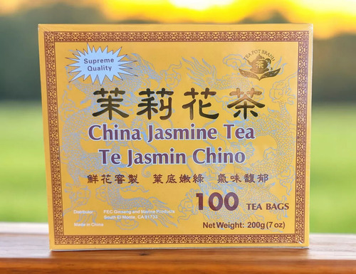 Té Chino Verde 100 Bolsitas+te Jasmin Chino 100 Tea Bag.