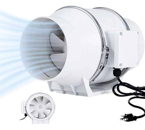 Extractor De Aire Industria Potente Silencioso De 4 Pulgadas