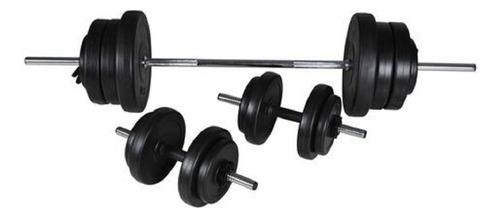 Set De Barra + Mancuernas 50 Kg Ranbak Kit Musculación Ran-7