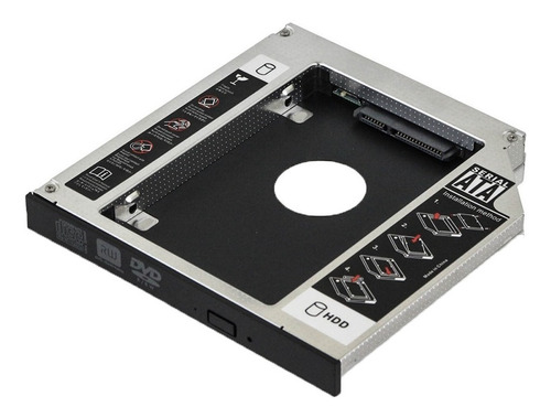 Adaptador Caddy Hd Ssd Sata Case Gaveta Dvd Notebook 12,7mm