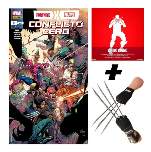 Fortnite X Marvel Comic Conflicto Cero #3 Pico Wolverine