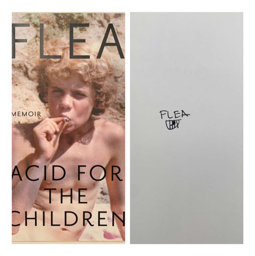 Flea Acid For The Children Red Hot Chili Peppers Signed Auto