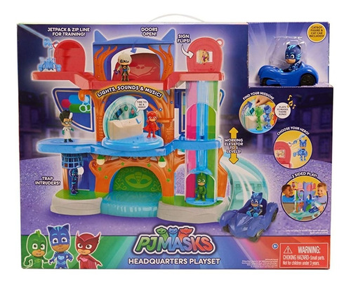 Heroes En Pijamas De Lujo  Pj Masks Headquarters Playset