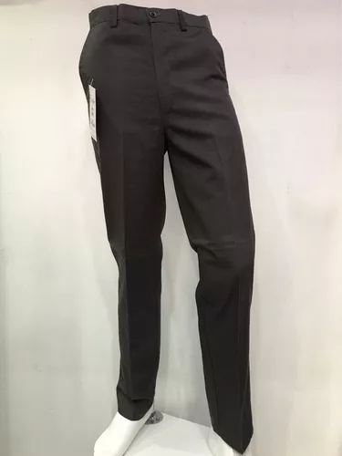 Pantalón De Gabardina Gris Oxford Hombre