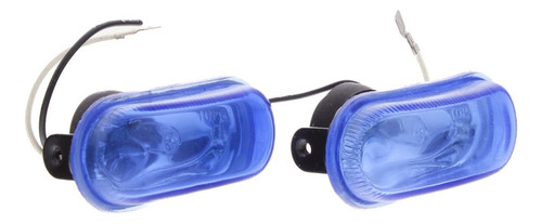 Faro Halogeno Oval Azul Jgo.(4x1.5x2.5) Hy031a