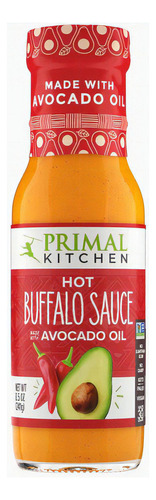 Primal Kitchen, Salsa Buffalo, Picante 241g Hot Sauce