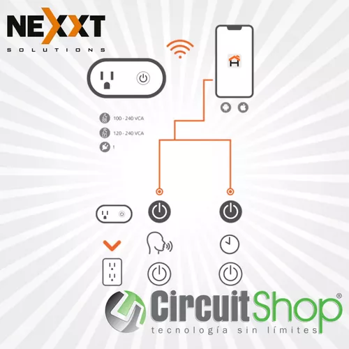 ▷ Nexxt Solutions Enchufe Inteligente Wi-Fi, NHP-S611 ©