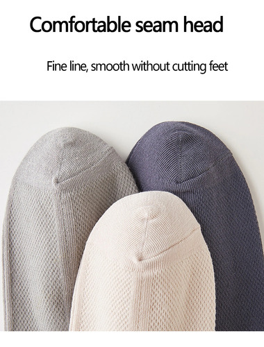 6 Pares De Calcetines De Verano Para Hombre, De Algodón Fino