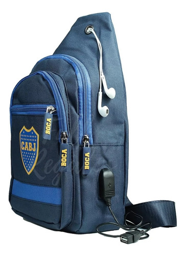 Bolso Cruzado Boca Juniors Bandolera Morral Licencia Oficial