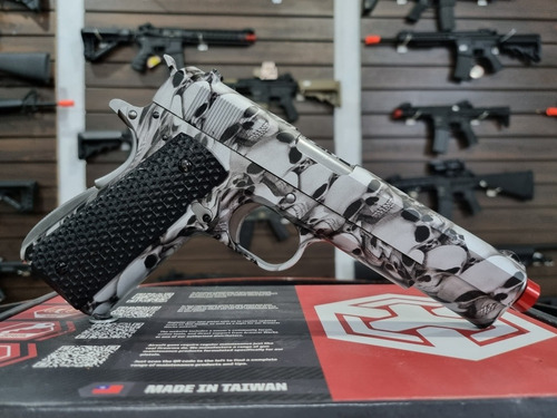 Imagem 6 de 10 de Airsoft Pistola Gbb Armorer Works 1911 Skullcam Ne2101
