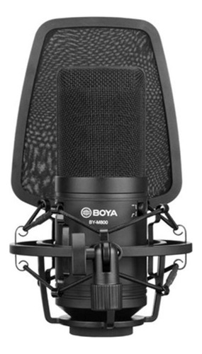 Microfone Boya BY-M800 Condensador Cardioide cor preto