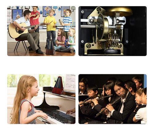 Metrônomo Mecânico De Torre Para Piano, Guitarra E Violino
