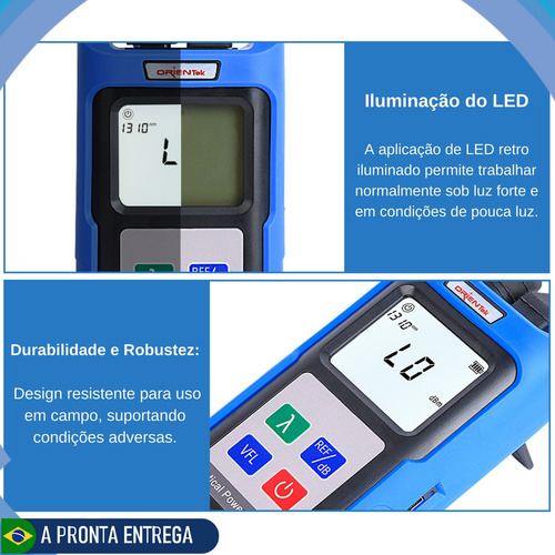 Medidor Óptico Orientek Tpv-53 Power Meter Precisão Robustez