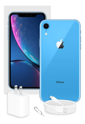 Apple iPhone XR 64 Gb Azul Con Caja Original (Reacondicionado)