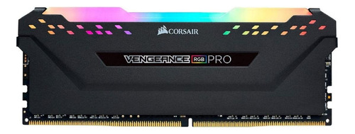 Memoria RAM Vengeance RGB Pro gamer color negro 16GB (2x8GB) Corsair CMW16GX4M2C3200C16