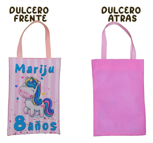 20 Dulceros Unicornio Mod 3 Niña Fiesta Infantil