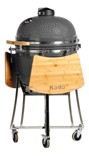 Kamado Kadú K25 Color Gris Ahumador Cerámico 