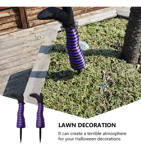 Juguete Con Patas De Bruja Para Halloween Con Decoración De