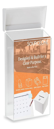 Source One - Dispensador De Literatura De Acrílico Para Mont