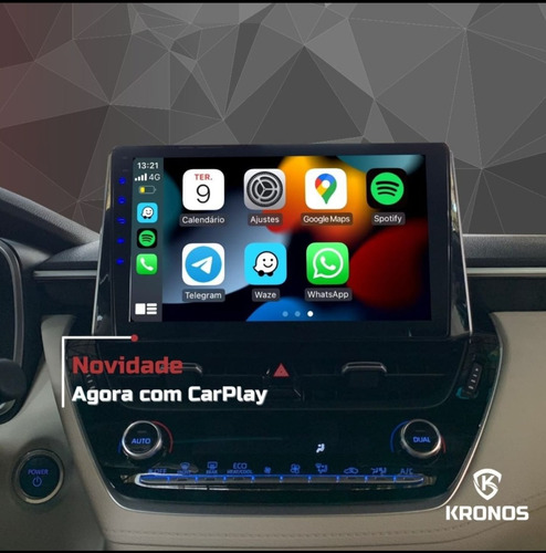 Kit Multimídia Corolla/cross 2020 A 2023 10p +carplay 4+64gb
