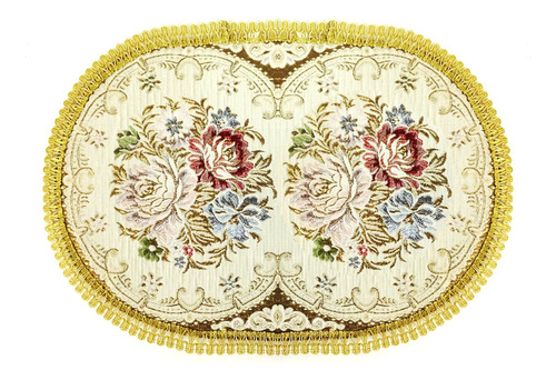 Wrapables® Mantel Individual Ovalado Floral Vintage De 18.5 