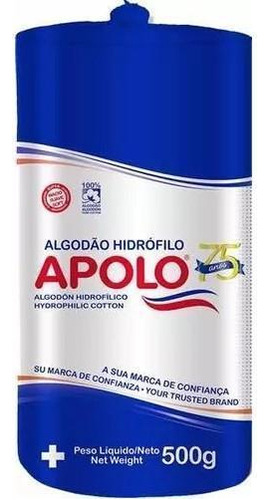 Kit Algodao Apolo Rolo 500g Com 12 Unidades