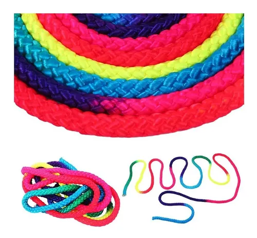 Retoo Cuerda Flexible Arcoíris Para Juegos De Dedos – 160 Cm De Nailon – Mejora La Motricidad Y Creatividad – Regalo Para Niños A Partir De 3 Años