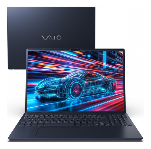 Notebook Vaio Fe16 Amd Ryzen 5-5625u Linux 16gb 512gb Ssd Wi-Fi 6 Tela 16" Ips Wuxga Antirreflexo - Cinza Grafite - Vjfe69f11xb0711h - Memória Expansível até 64GB