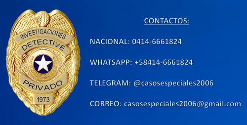 Imagen 1 de 10 de Detective Privado Investigaciones Especiales