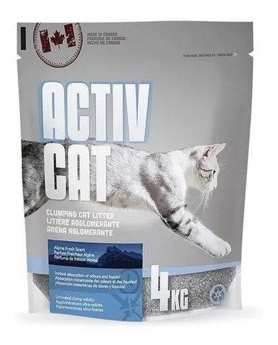 Piedras Sanitarias Aglomerante Activ Cat Brisa Fresca X 4 Kg