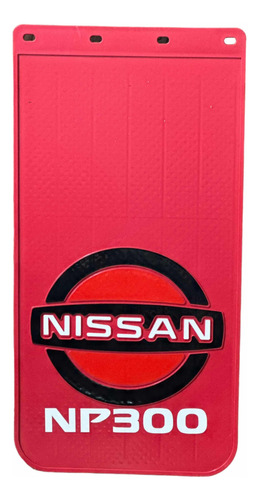 Par Loderas Plastica Estacas Larga Nissan Np300 Roja Gruesa