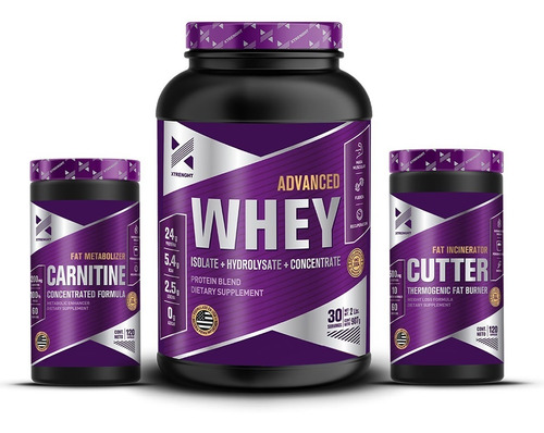 Xtrenght Protein Advanced Whey + Carnitina + Quemador Cutter
