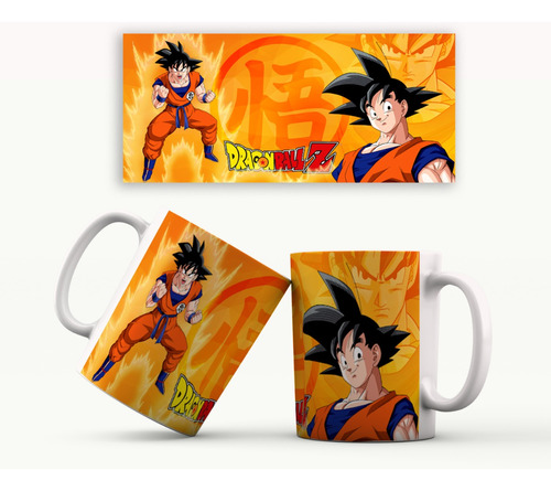 Mug Dragon Ball Z- Goku 11 Oz - Blanco