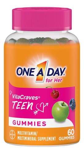 One A Day Teen For Her Multivitamin Gummies, Suplemento