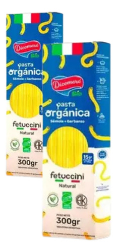 Pack 2u Pasta Orgánica Fetuccini Natural - Dicomere
