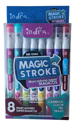Plumones Magicos Indra Magicstroke Resalta Color Tono Pastel