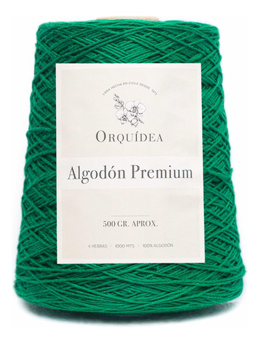 Algodón Cono Premium 500grs Orquídea.