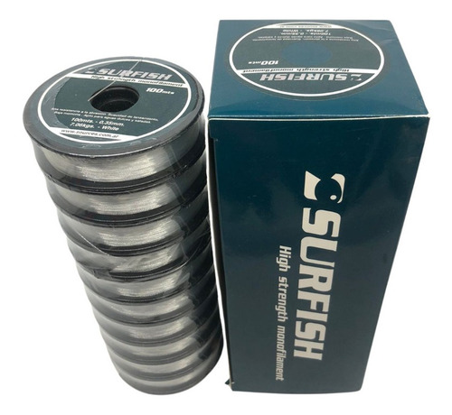 Tanza Surfish 0.30mm 100m Para Pesca Baja Memoria 5,3kg