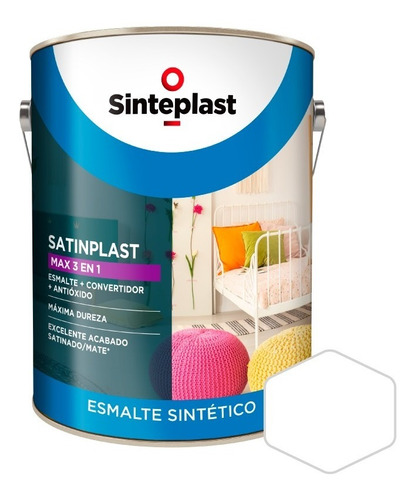 Satinplast Max | Esmalte Sintético | Blanco 20lt