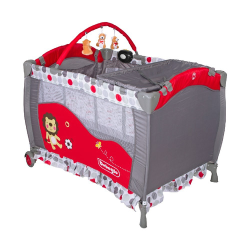 Cuna Corral Bebeglo Pack & Play Rs-6190 Cuarto Bebe Rojo