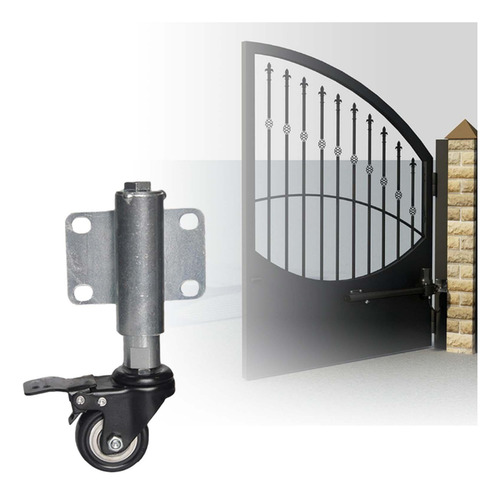Rueda De Soporte Para Puertas De Jardín Con De Negro