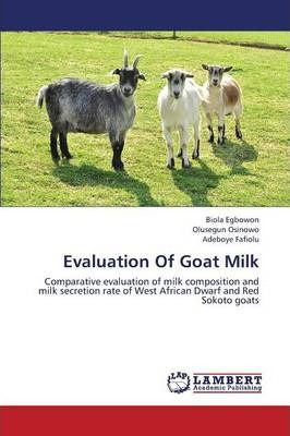Libro Evaluation Of Goat Milk - Fafiolu Adeboye