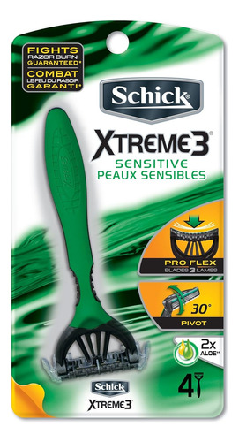 Schick Xtreme 3 Maquinillas De Afeitar Desechables, Piel Sen