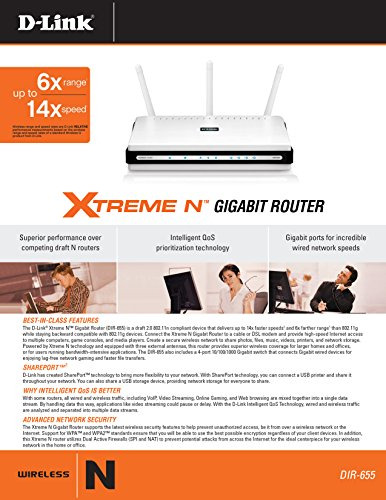 Enrutador Gigabit Extreme Inalambrico Link N300 Mbps Dir Rs