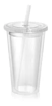 Comprar 12 Vasos Con Tapa Y Sorbete Acrilico Tipo Starbucks Termicos