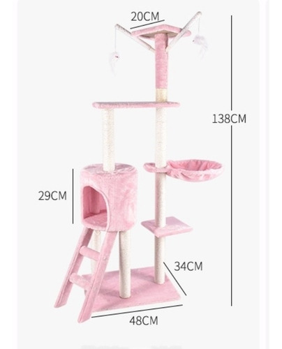 Imagen 4 de 4 de Rascador Para Gatos Torre