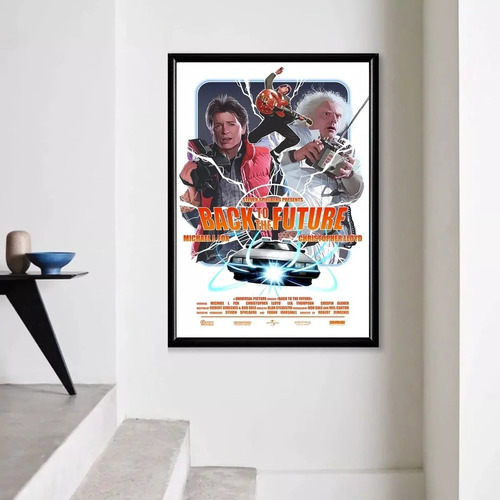 Cuadro Poster Película Vintage Regreso Al Futuro 40x50cm