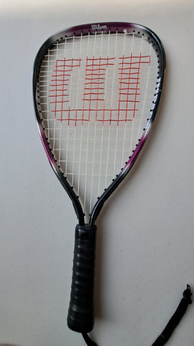 Set De Dos Raquetas De Racketbol Wilson Y Head Con Pelotas Lila/negro 3 5/8 (Usado)